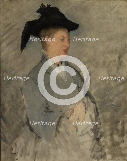 Madame Édouard Manet (Suzanne Leenhoff, 1830-1906), ca. 1873. Creator: Edouard Manet.