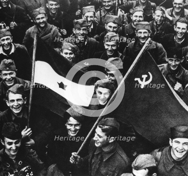 Liberation of Belgrade, October 1944. Artist: Unknown