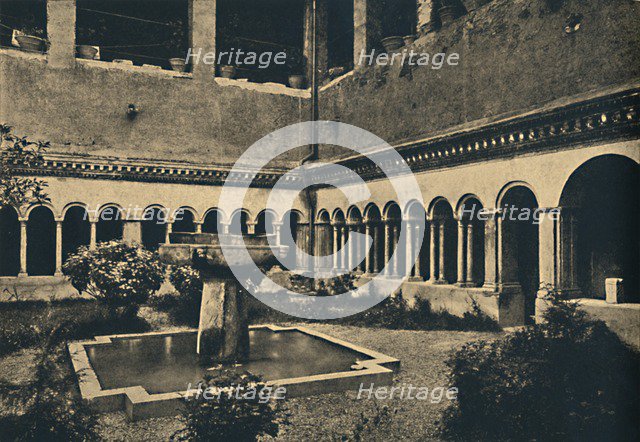 'Roma - Cloisters of SS. Quattro Coronati on the Caelian Hill. Built in 1113', 1910. Artist: Unknown.