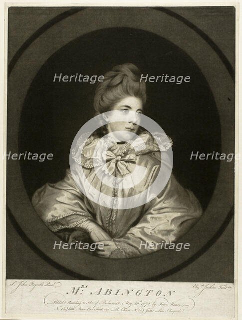 Mrs. Abington, published 1772. Creator: Elizabeth Judkins.
