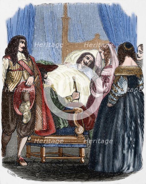 Death of Louis XIII, 1643, (1851).  Creator: Ed Coppin.