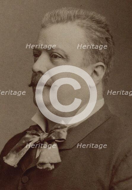 Portrait of the violinist and composer Jules Danbé (1840-1905), c. 1880. Creator: Photo studio Nadar.