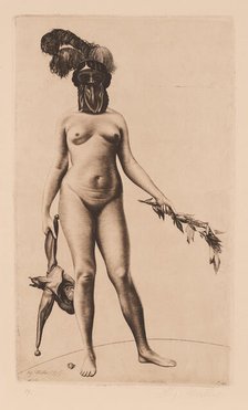 Laurel and Fool's Cap, 1916. Creator: Müller, Richard (1874-1954)