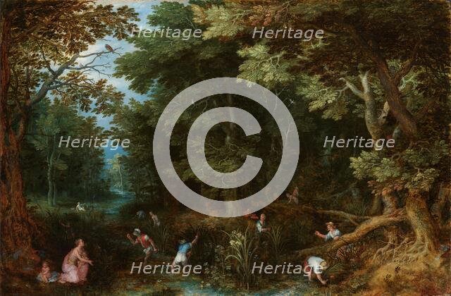 Latona and the Lycian Peasants, c.1605. Creator: Jan Brueghel the Elder.