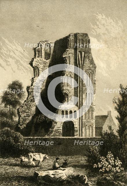 'Ruins of a monastery at Canterbury', c1842. Creator: Gaucherel.
