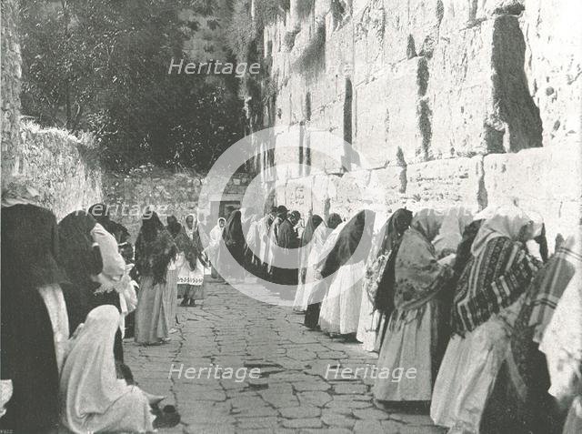 The Wailing Wall, Jerusalem, Palestine, 1895. Creator: W & S Ltd.