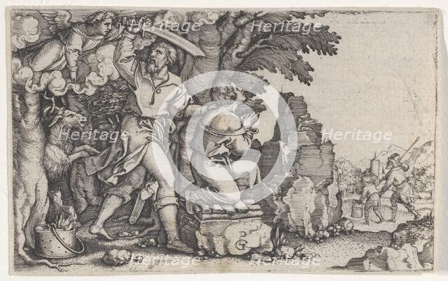 Abraham's Sacrifice, from The Story of Abraham. Creator: Georg Pencz.