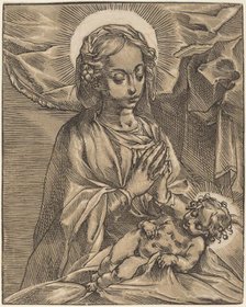 Madonna and Child, 1591/93. Creator: Andrea Andreani.