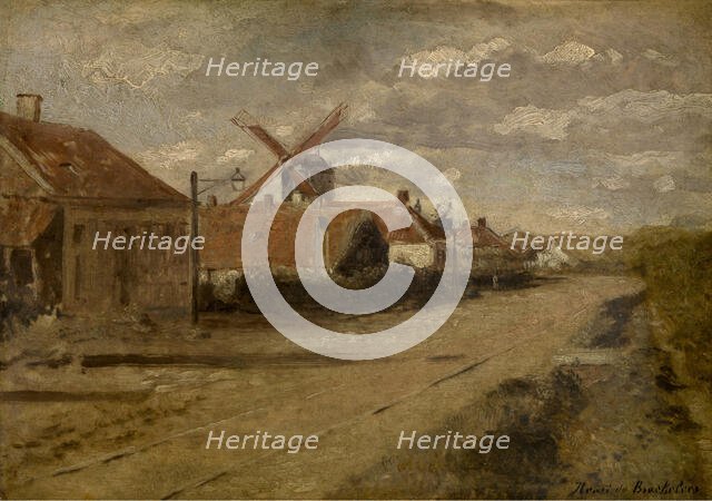 The Mill at Kiel, 1885-1888. Creator: Henri Jean Augustin de Braekeleer.
