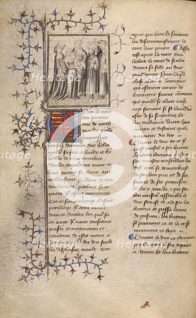 The Marriage of William I with the Daughter of Count Herbert de Senlis, about 1400-1415. Creator: Unknown.