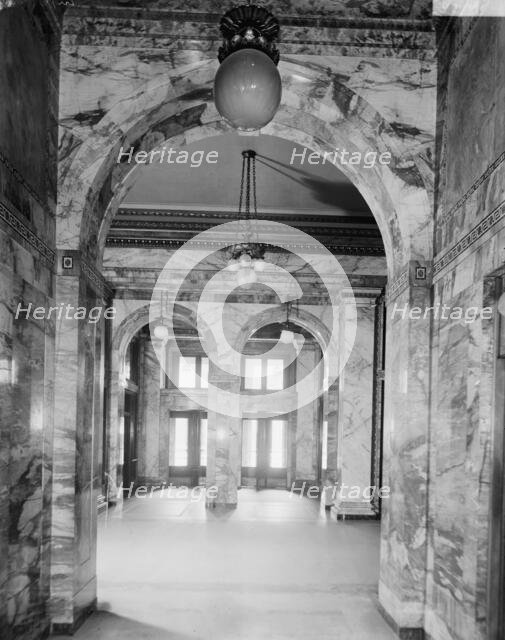 Main corridor, Majestic B. [Building], Detroit, Mich., between 1905 and 1915. Creator: Unknown.