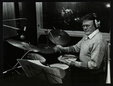 Drummer Bobby Orr at the Ted Taylor recording studio, London, 12 January 1988. Artist: Denis Williams