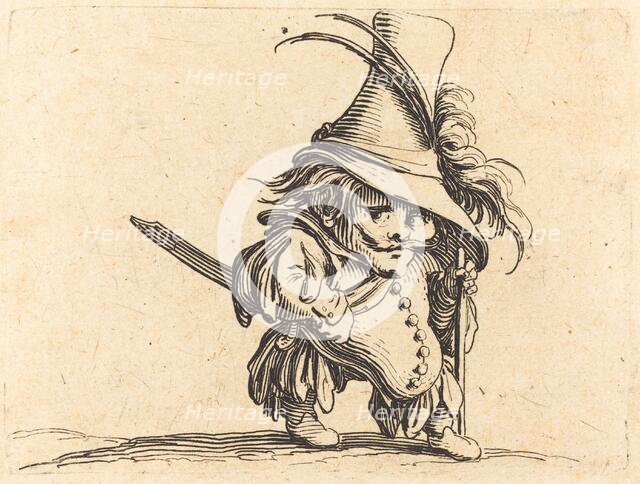 The Potbellied Man with the Tall Hat, c. 1622. Creator: Jacques Callot.