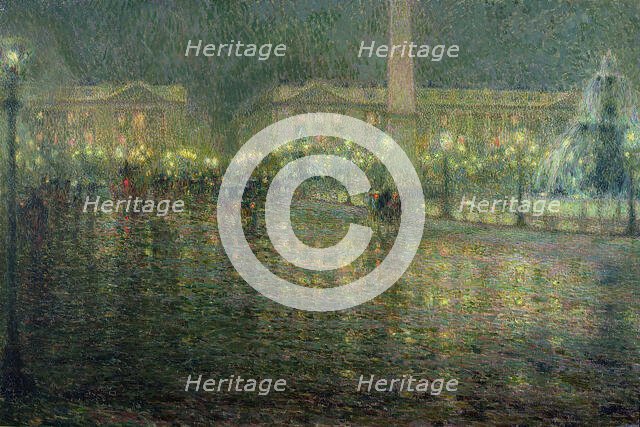 La Place de la Concorde, 1909. Creator: Le Sidaner, Henri (1862-1939).