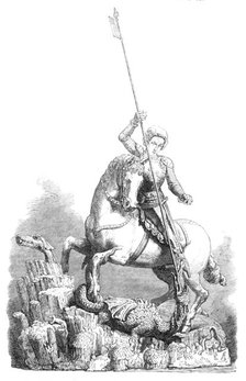 Art Collections in the South Kensington Museum: St. George slaying the Dragon, from...Prague, 1869. Creator: Unknown.