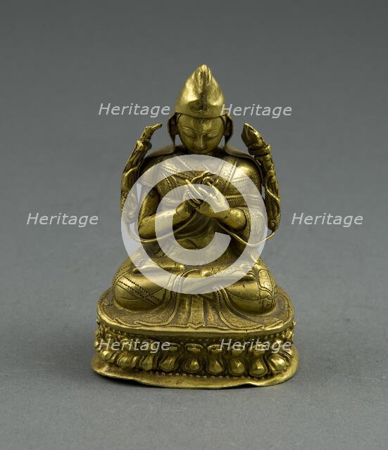 Portrait of Lama Tsongkhapa, 18th/19th century. Creator: Unknown.