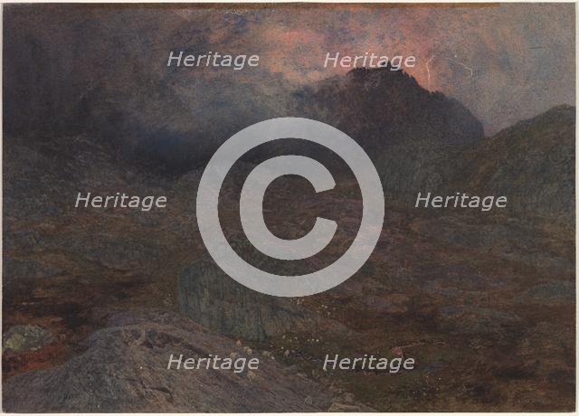 Cwm Trifaen, c. 1857. Creator: Alfred William Hunt (British, 1830-1896).