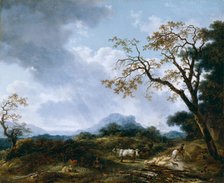 Landscape with Passing Shower, between 1765 and 1775. Creator: Jean-Honore Fragonard.