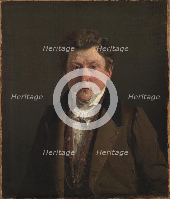Portrait of the Artist´s Cousin and Brother-in-Law, the Grocer Christian Petersen, 1833. Creator: Christen Købke.
