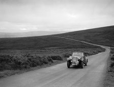 John Donald Barnes' Autosports team Singer B37 at the MCC Torquay Rally, July 1937. Artist: Bill Brunell.