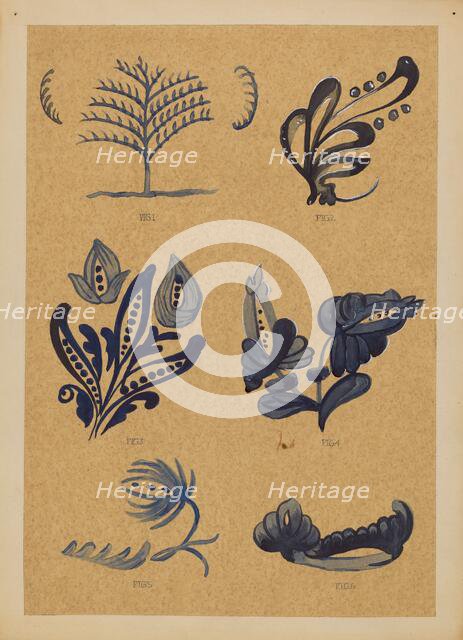 Decoration for Stoneware, 1935/1942. Creator: A. Zimet.