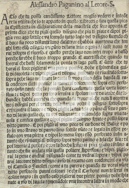 Libro quarto. De rechami per elquale se impara in diuersi modi lordine e il modo de re..., ca. 1532. Creator: Alessandro Paganino.