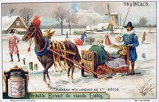 Dutch sleigh, 17th century, (c1900). Artist: Unknown