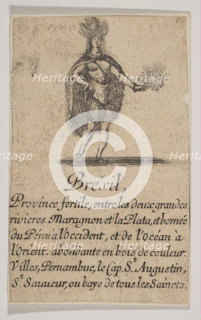 Brésil, 1644. Creator: Stefano della Bella.