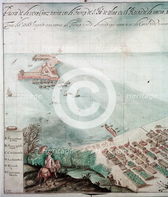 City of Veracruz, Mexico, 17th century. Artist: Unknown