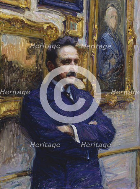 Portrait of Professor J. J. Tikkanen, 1913. Creator: Vilho Sjöström.