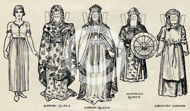 'The Gallery of British Costume: The Dress of Danes & Later Anglo-Saxons', c1934. Artist: Unknown.