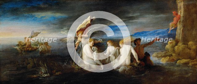 Hero Mourning the Dead Leander, c. 1622. Artist: Fetti, Domenico (1588/90-1623)