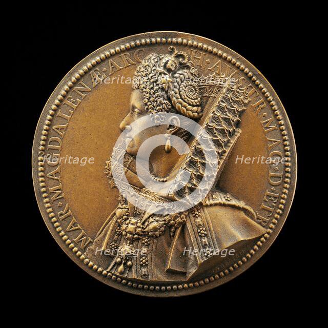 Maria Magdalena, Grand Duchess of Tuscany, Wife of Cosimo II de' Medici 1589, 1613. Creator: Abraham Dupre.