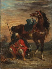 Arab Rider, 1854. Creator: Eugene Delacroix.