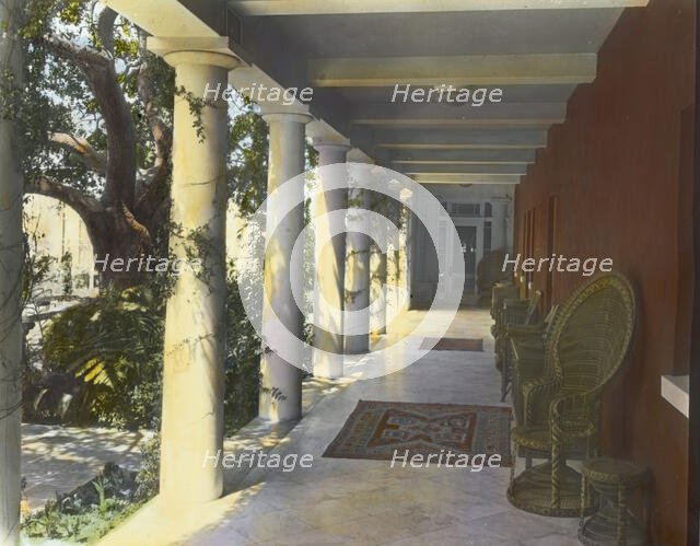 "Solana," Frederick Forrest Peabody house, Eucalyptus Hill Road, Montecito, California, 1917. Creator: Frances Benjamin Johnston.
