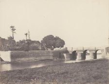 Syout, Pont Sur le Grand Canal, 1851-52, printed 1853-54. Creator: Félix Teynard.