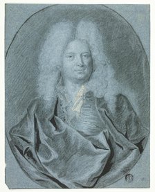Portrait Bust of a Man in a White Wig, n.d. Creator: Cornelis van Poelenburgh.