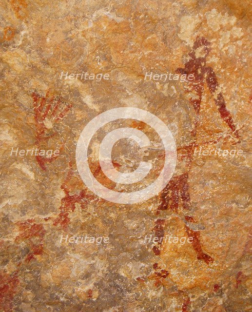 Painting in the Cuevas de la Araña, Between 10000 und 6000 BC.