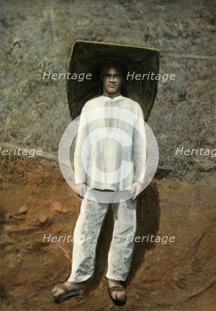 'Un Mineur. Costume De Travail', (A Miner in Work Clothes), 1900. Creator: Unknown.