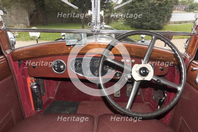 1933 Rolls Royce Phantom II Sedanca de Ville by Barker. Creator: Unknown.