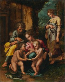 The Holy Family, about 1520-1523. Creator: Giulio Romano.