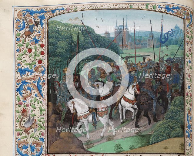 The madness of Charles VI in the forest near Le Mans, ca 1470-1475. Creator: Anonymous.