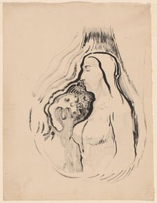 The Shadow (L'Ombre), 1896-1900. Creator: Odilon Redon.