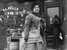 Mrs. H. Riordan, suffragette, New York, 1910. Creator: Bain News Service.