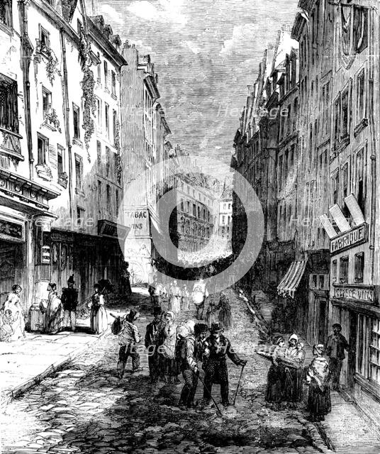 Paris Demolitions - the Rue de la Montagne Sainte Genevieve, 1858. Creator: Unknown.