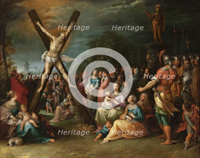 The Crucifixion of St. Andrew, c1620. Creator: Frans Francken II.