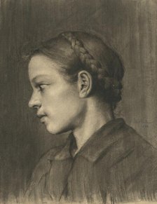 Girl's head, 1894. Creator: Július Éder.