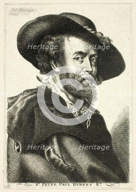 Sir Peter Paul Rubens, 1757. Creator: Thomas Worlidge.
