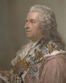 Count Carl Gustaf Tessin - pendant, 1761. Creator: Gustaf Lundberg.