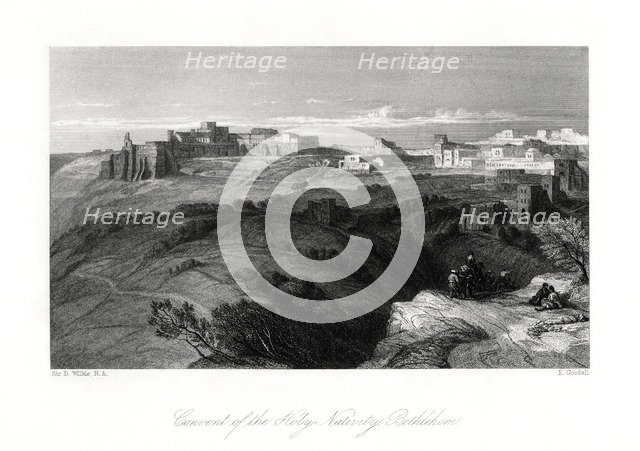 Convent of the Holy Nativity, Bethlehem, Palestine, 19th century. Artist: E Goodall